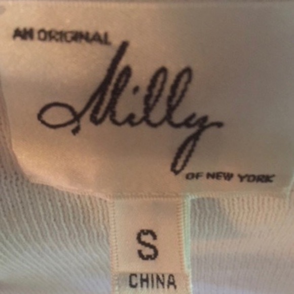 MILLY Bahia Jacquard White Knit Dress Small - Picture 5 of 6